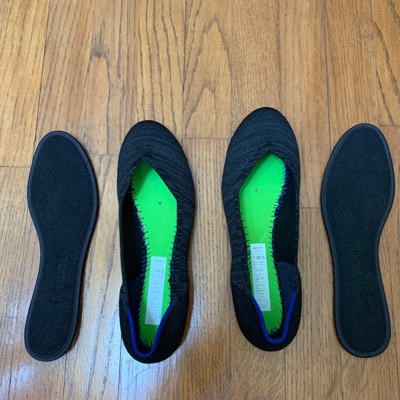 Rothy’s Heathered Black Flats Size 7.5 NWT - Picture 4 of 6